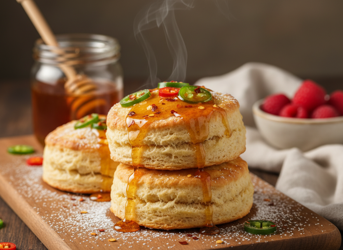 Hot Honey Biscuits
